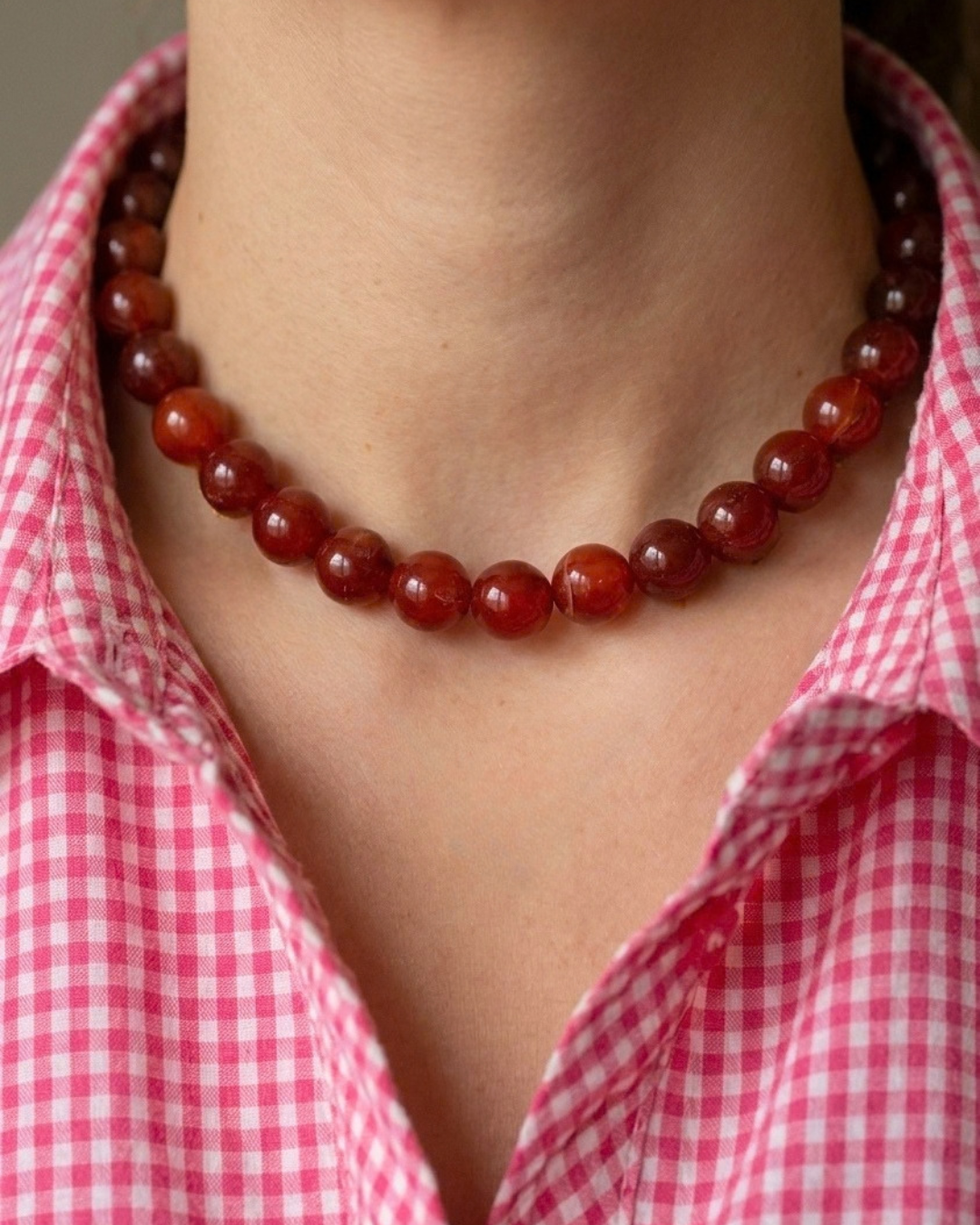Collar Agata Roja