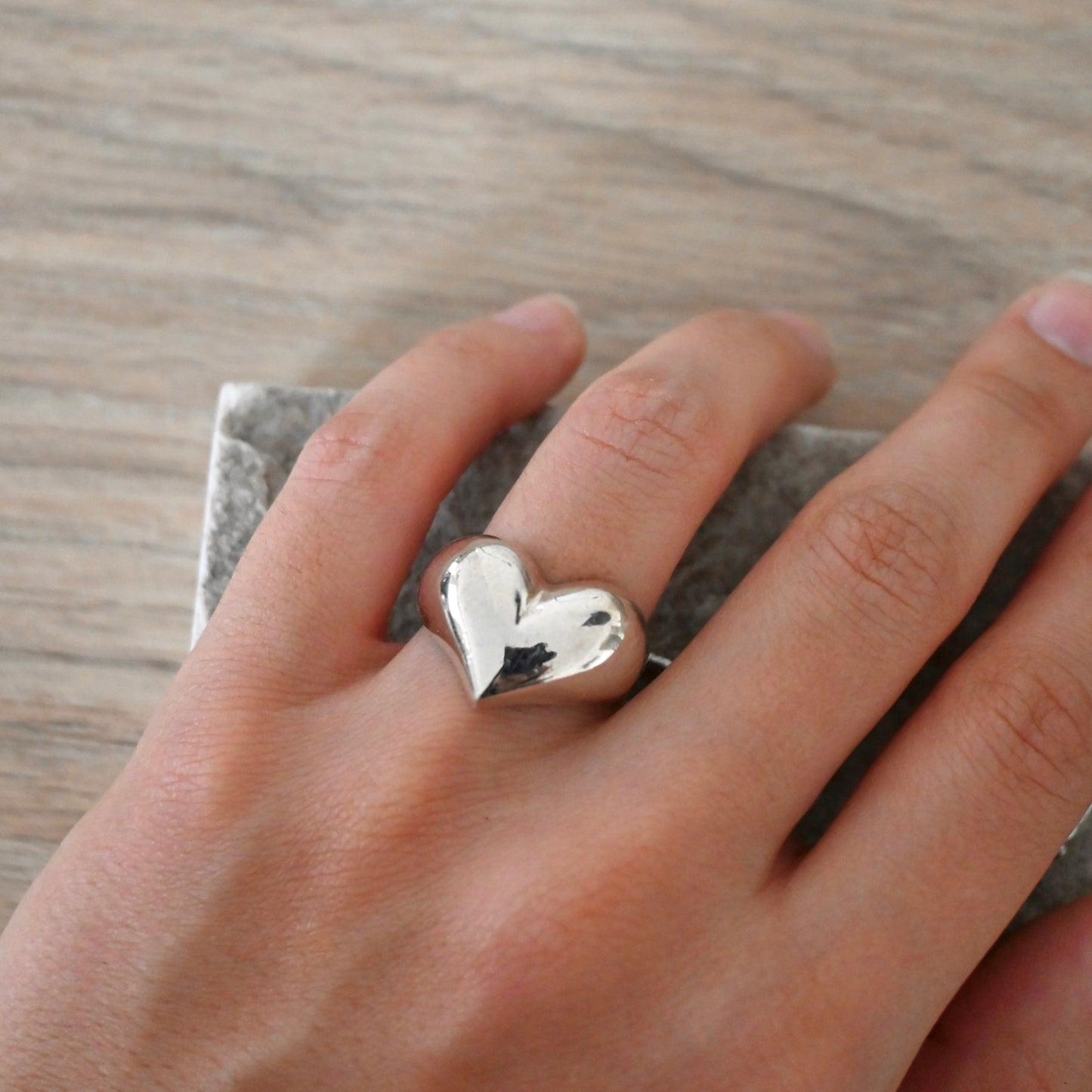 Anillo Chunky Heart