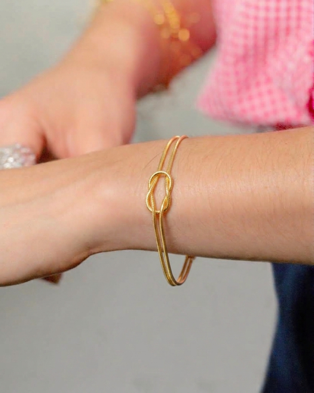 Pulsera Cable Knot 24K
