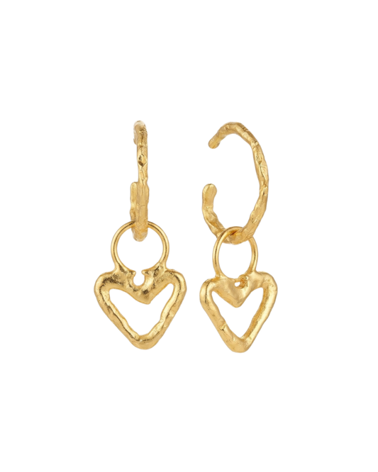 Aretes Infiniti Hoop Hearts